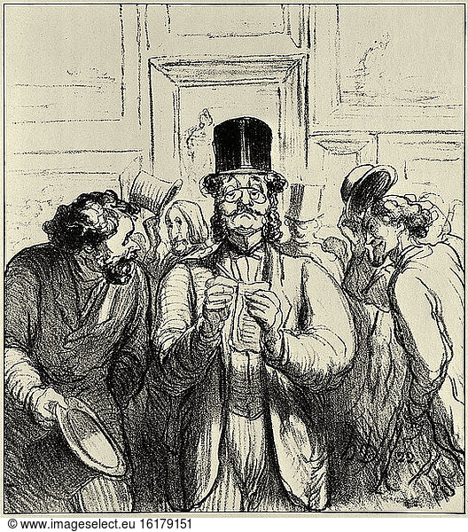 Art Critic / Lithograph / H.Daumier