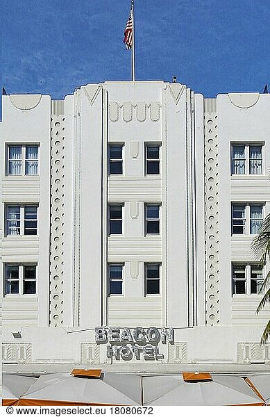 Art Deco District around Ocean Drive in Miami Beach  Miami Beach  Florida  USA  North America