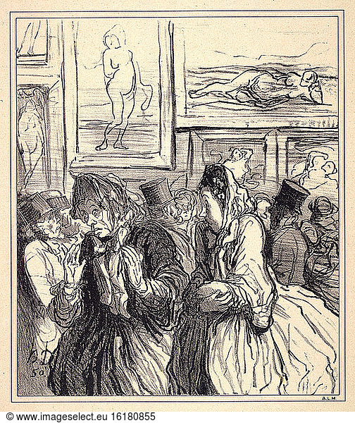 Art exhibit of Venus / Lithog. / Daumier