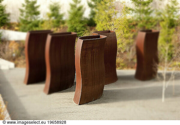 Art work at the Olympic Sculpture Park.