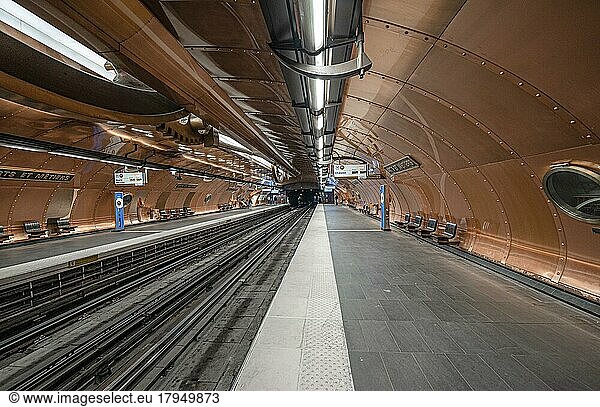 Arts et metrieres U-Bahn Bahnhof  Paris  Frankreich  Europa