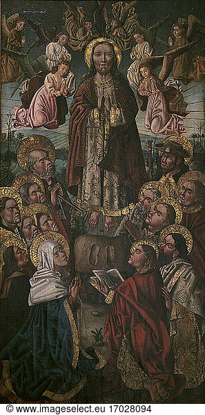 Ascension. 16th century. Spanish School. Oil on wood. Museum of Pilgrimage and Santiago. Santiago de Compostela  Galicia  Spain.