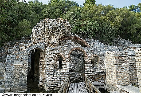 Asklepios-Schatzhaus  Nationalpark  Ruinenstadt  Butrint  Saranda  Albanien  Europa