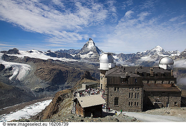 Astronomical observatory  Matterhorn  Swiss Alps  Switzerland