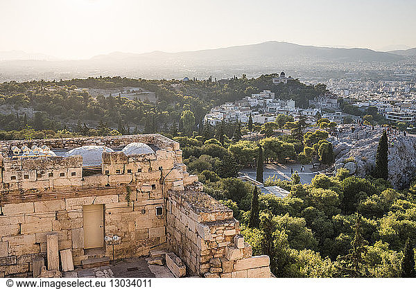 Athen  von der Akropolis aus gesehen  Region Attika  Griechenland