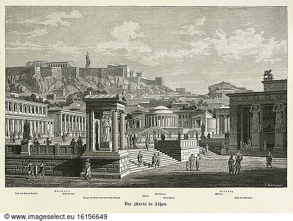 Athens / Agora / Reconstruction / 1879