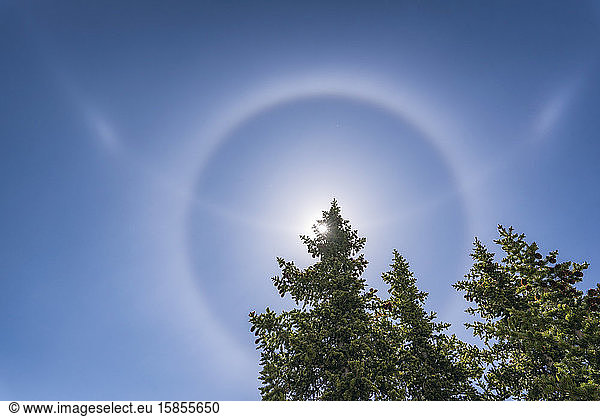 Atmospheric Halo in the Sky