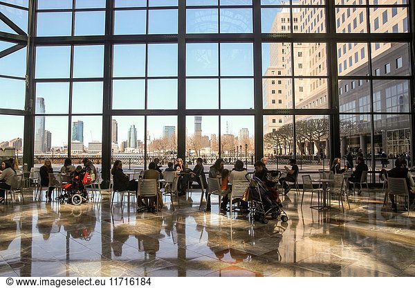 Atrium at Brookfield Place (formerly World Financial Center) Battery Park City  Manhattan  New York  New York  United States  North America.