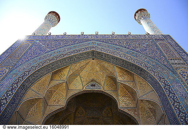 Außenansicht der Jameh-Moschee  Isfahan  Iran