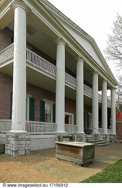 Außenansicht des Hermitage Home and Museum of Andrew Jackson in der Nähe von Nashville Tennessee TN Tenn US USA Vereinigte Staaten von Amerika Amerikanische Musikstadt.
