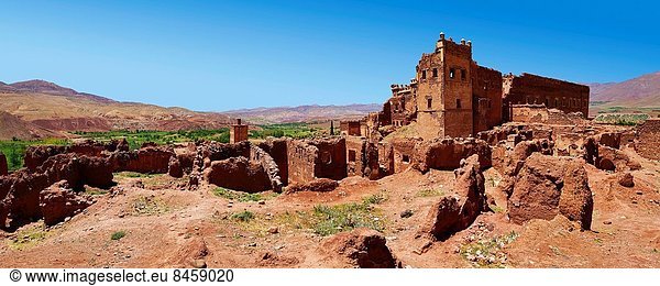 Außenaufnahme  Ziegelstein  Berber  Kasbah  Schlamm