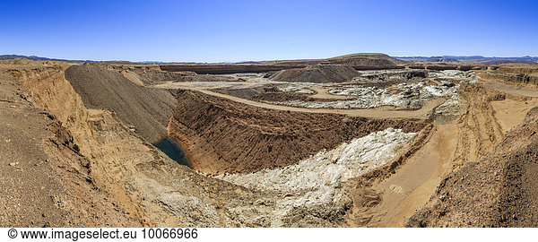 Auchas-Mine  stillgelegte Diamantenmine  Orange River mining area  Karas Region  Namibia  Afrika