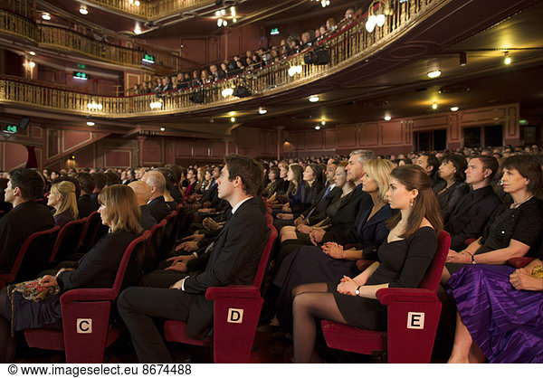 Audience watching performance in theater