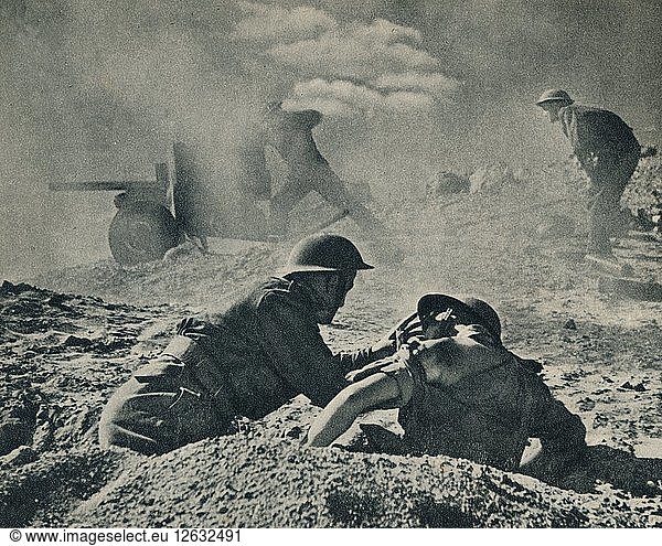 Auf der Straße von Tripolis  um 1942 (1944). Künstler: Unbekannt.