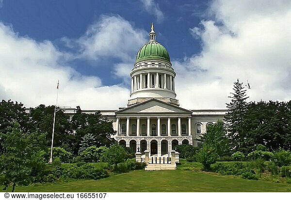 Augusta Maine State Capitol Gebäude.
