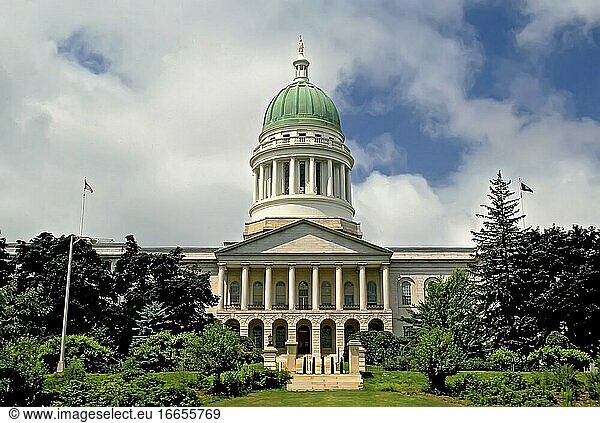 Augusta Maine State Capitol Gebäude.