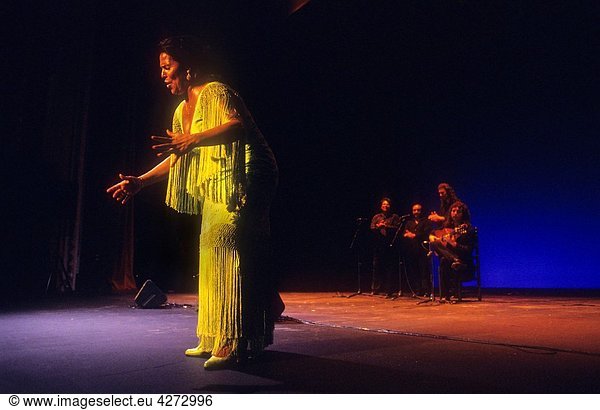Aurora Vargas Flamenco singer and dancer Lope de Vega theatre Seville  Andalusia  Spain