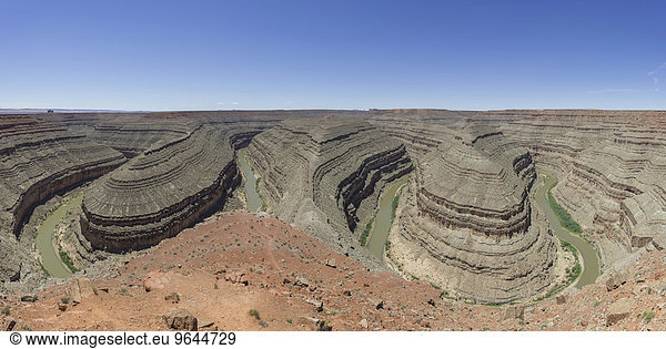 Ausblick auf den San Juan River Utah USA Nordamerika