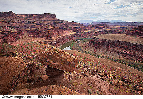 Ausgleichendes Gestein & Colorado River Canyonlands National Park