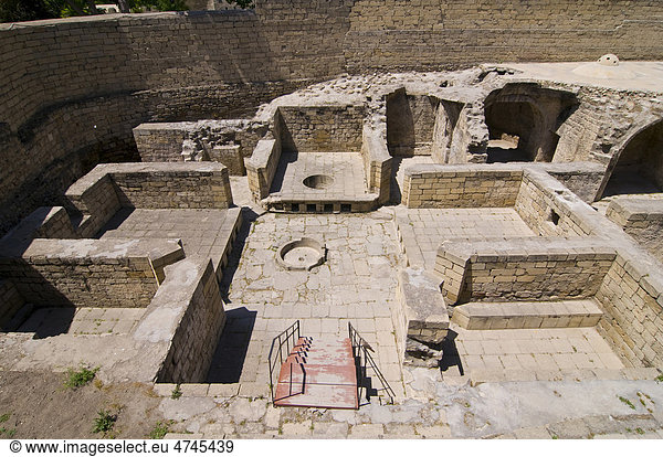 Ausgrabung im Palast der Shirvanshahs  Shirvan-Shahs  Baku  Aserbaidschan  Vorderasien