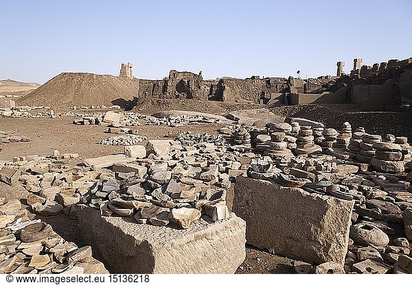 Ausgrabungen auf der Insel Elephantine  Assuan  Aegypten
