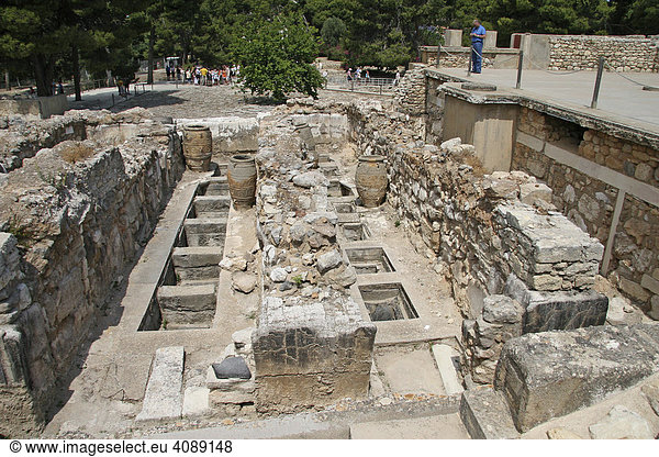 Ausgrabungen Knossos Heraklion Kreta Griechenland