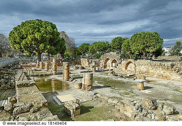 Ausgrabungsstätte Agia Kyriaki Chrysopolitissa  Paphos  Zypern  Europa