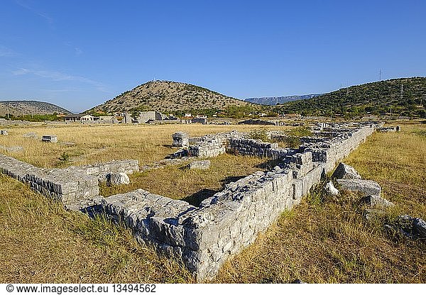 Ausgrabungsstätte  Antike illyrische Stadt Duklja  Doclea  Podgorica  Montenegro  Europa