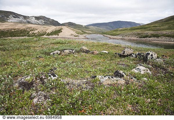 Ausgrabungsstätte  Fluss  Kanada  Inuit  Nunavut