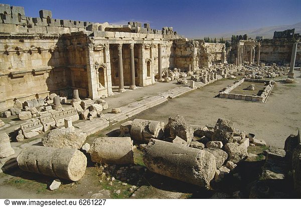 Ausgrabungsstätte groß großes großer große großen Naher Osten Akropolis Gericht Libanon