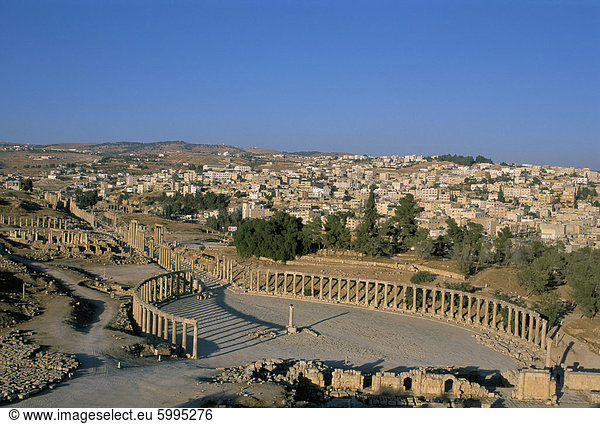 Ausgrabungsstätte  Jerash  Jordan  Naher Osten
