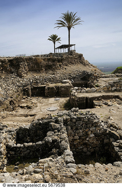 Ausgrabungsstätte Megiddo  Israel  Naher Osten