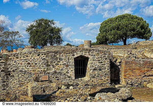 Ausgrabungsstätte  Römerstadt Aleria  Korsika  Aleria  Korsika  Frankreich  Europa