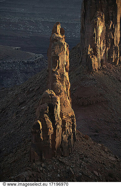 Aussicht auf die Felsformationen im Canyonlands National Park