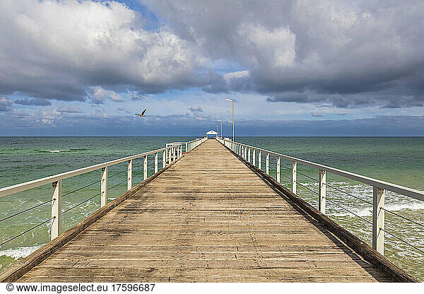Australia  South Australia  Adelaide  Clouds over Henley Beach Jetty
