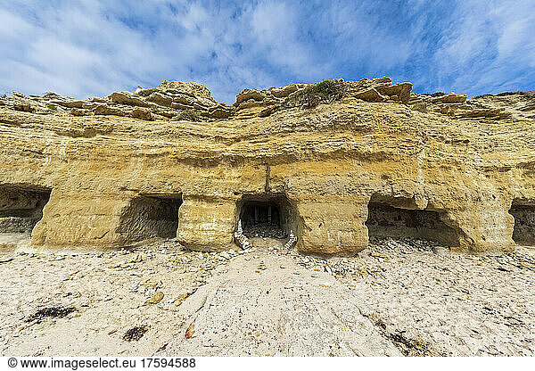 Australia  South Australia  Port Willunga  Port Willunga Beach Caves