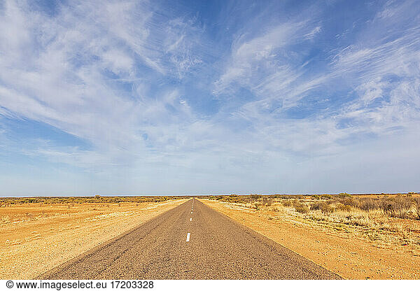 Australia  South Australia  Stuart Highway through desert