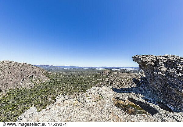 Australia  Victoria  View from summit of Hollow Mountain