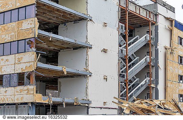 Austria  Linz  demolition of an office building