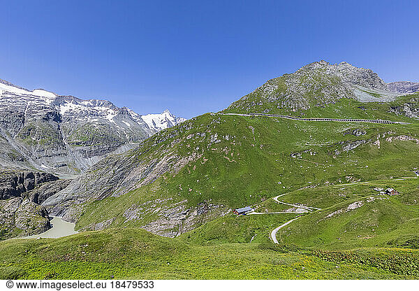 Austria  Salzburg  Grossglockner High Alpine Road and surrounding landscape in summer