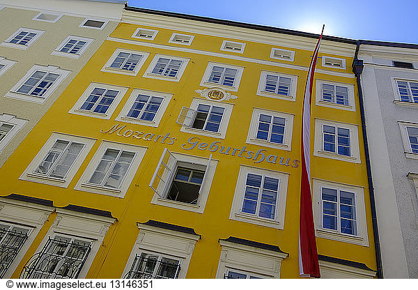 Austria  Salzburg State  Salzburg  Mozart's birth house in the Getreidegasse