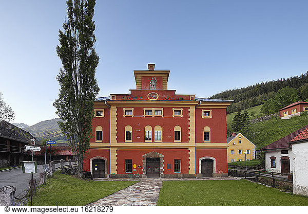 Austria  Styria  Eisenerz  View of Furnace museum