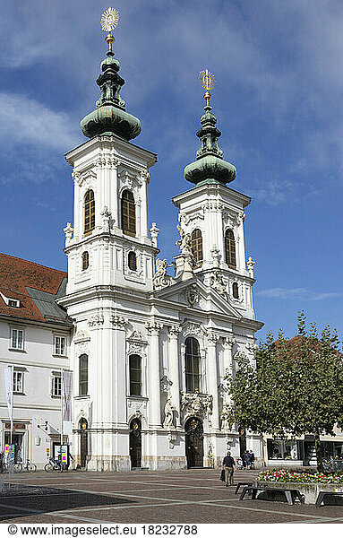 Austria  Styria  Graz  Facade of Mariahilferkirche church