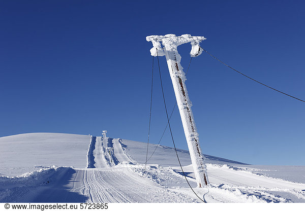 Austria  Styria  Ski lift at Lawinenstein Mountain
