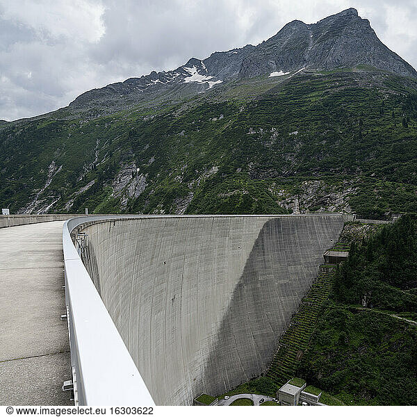 Austria  Tirol  Zillertal  Zillergrund dam wall