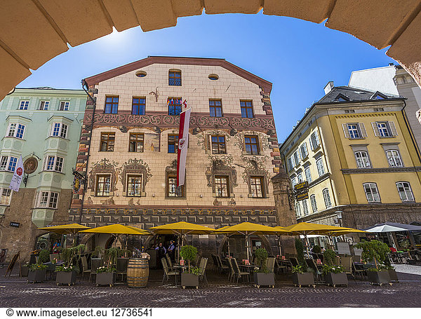 Austria  Tyrol  Innsbruck  Old town  Hotel Goldener Adler