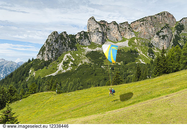 Austria  Tyrol  paraglider