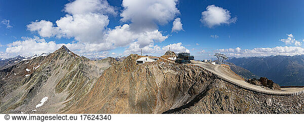 Austria  Tyrol  Solden  Panoramic view of mountaintop museum 007 Elements
