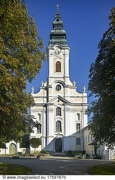 Austria  Upper Austria  Engelhartszell an der Donau  Facade of Engelszell Abbey