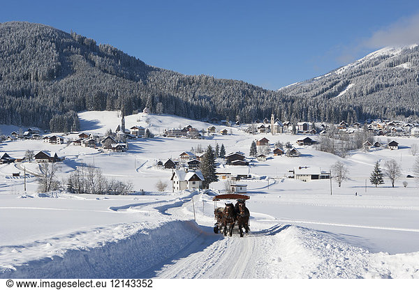 Austria  Upper Austria  Salzkammergut  Gosau  Ski area Dachstein-West